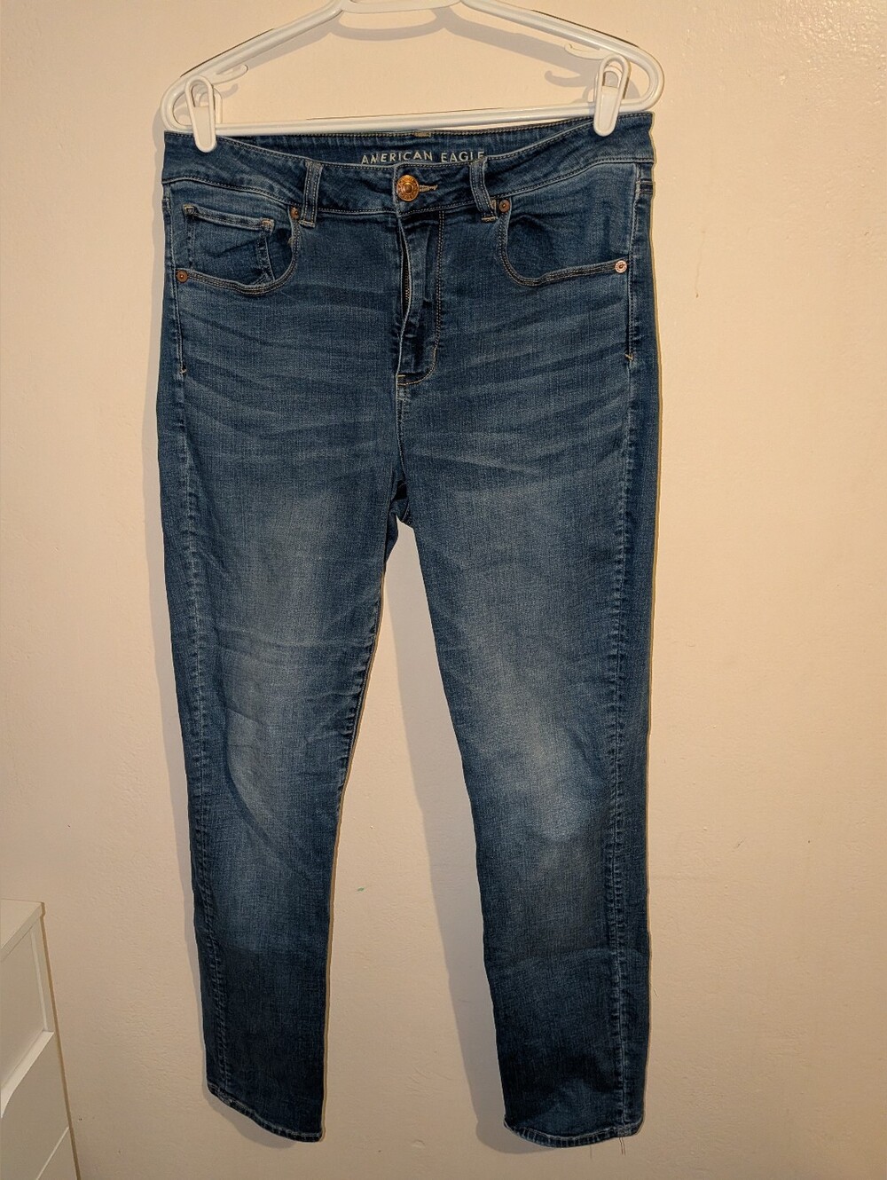 American Eagle Outfitters Women's Medium Blue Skinny Jeans Size 12